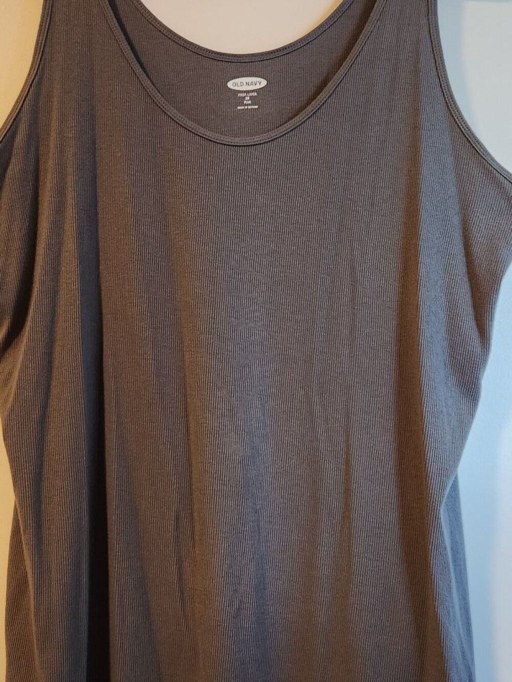 Old Navy, dark gray layering tank top, ribbed, size 2XL